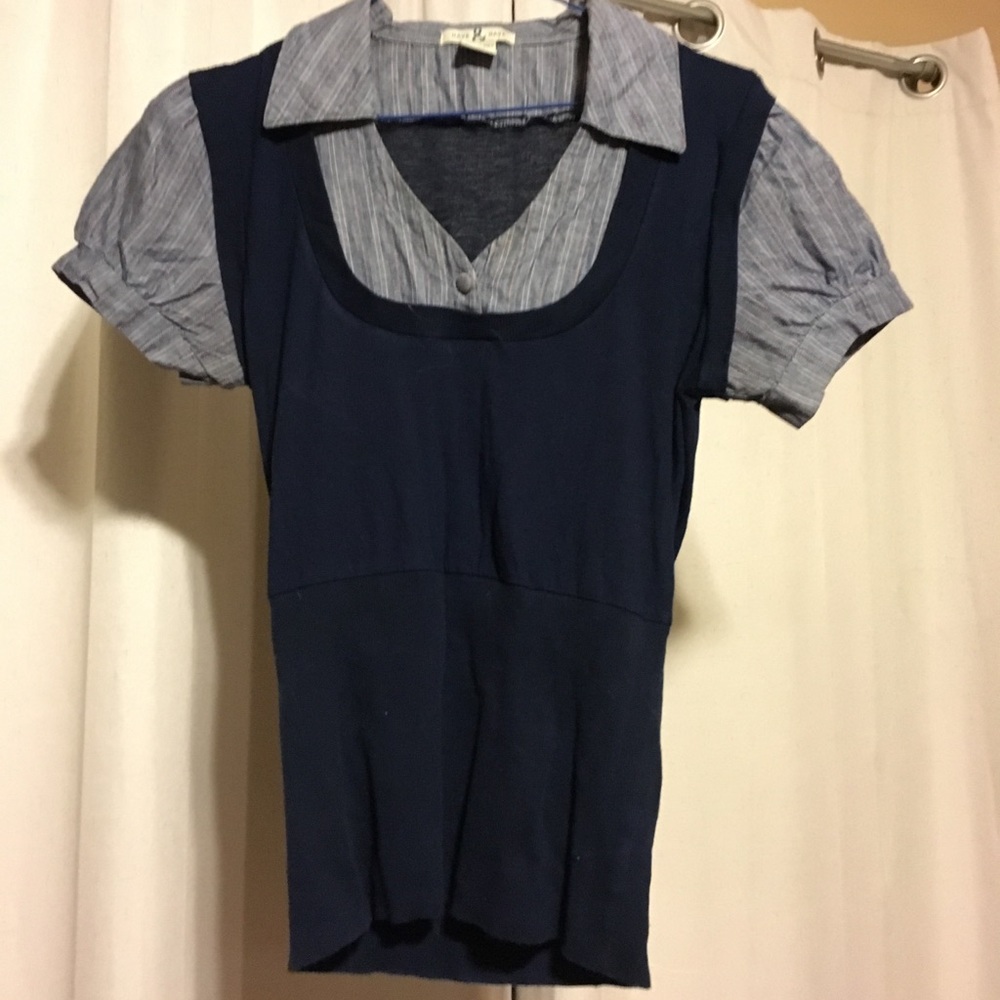 Navy blue dress shirt